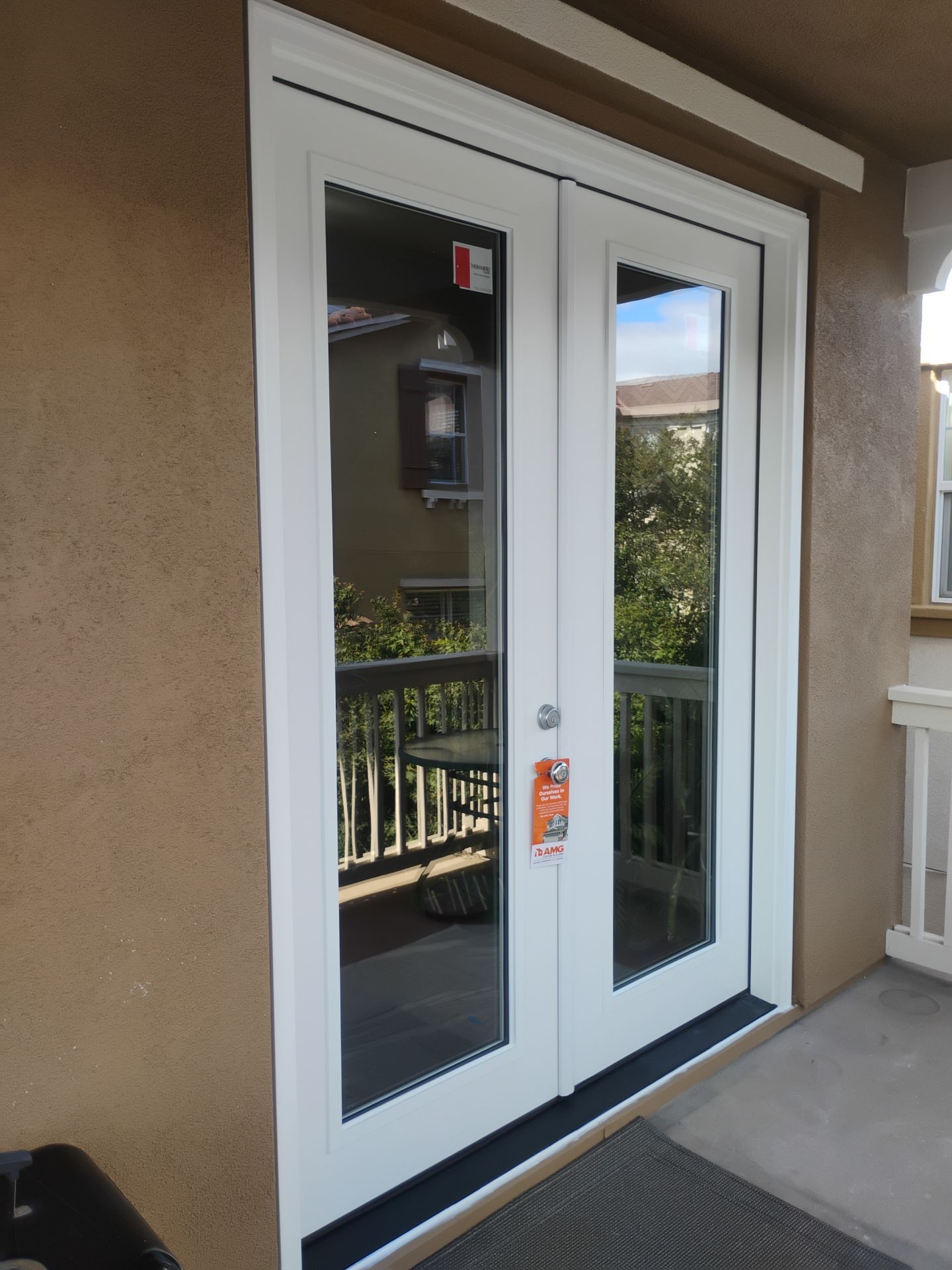 After Therma-Tru exterior double door replacement in San Jose, CA by AMG Doors & Windows (3/3)