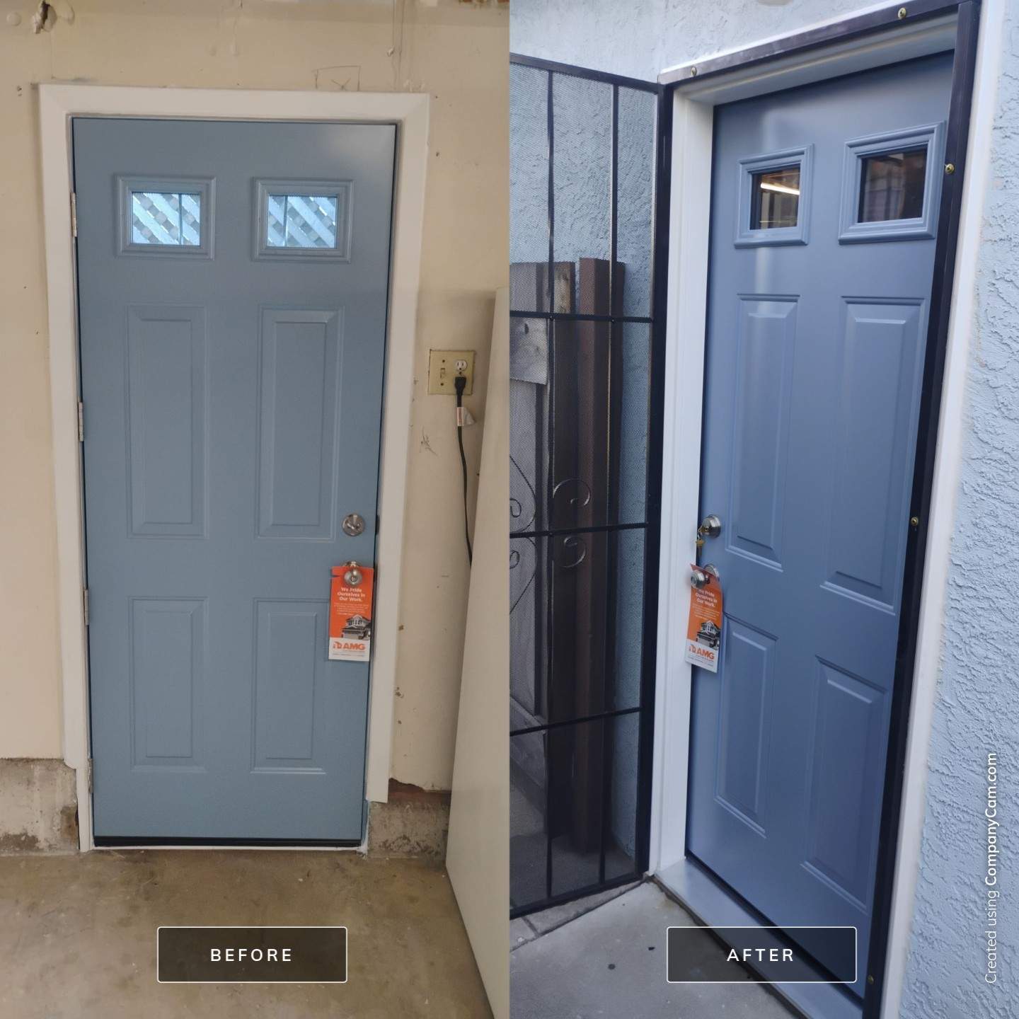 Front Door Replacement project in San Leandro by AMG Doors & Windows