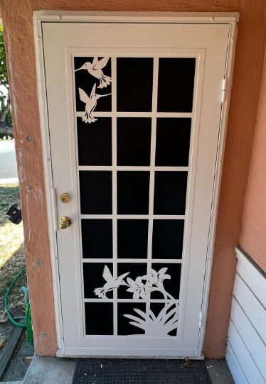 French Hummingbird Titan Security Door Installation in San Lorenzo, CA