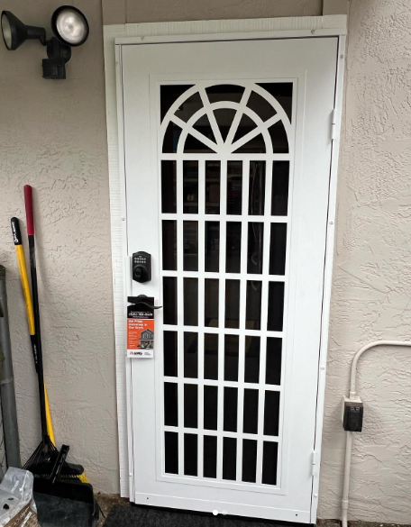 Titan Security Trellis Style Security Door Installation in Pleasanton, CA