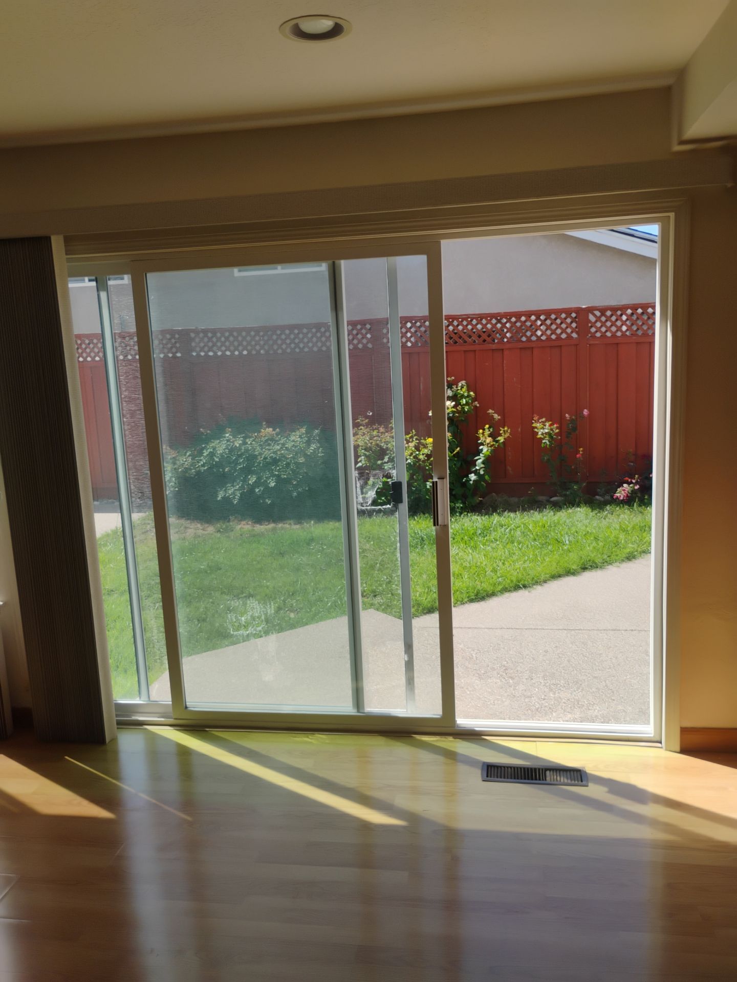 AMG Doors & Windows Anlin patio door replacement in Pleasanton, CA (before) (3/4)