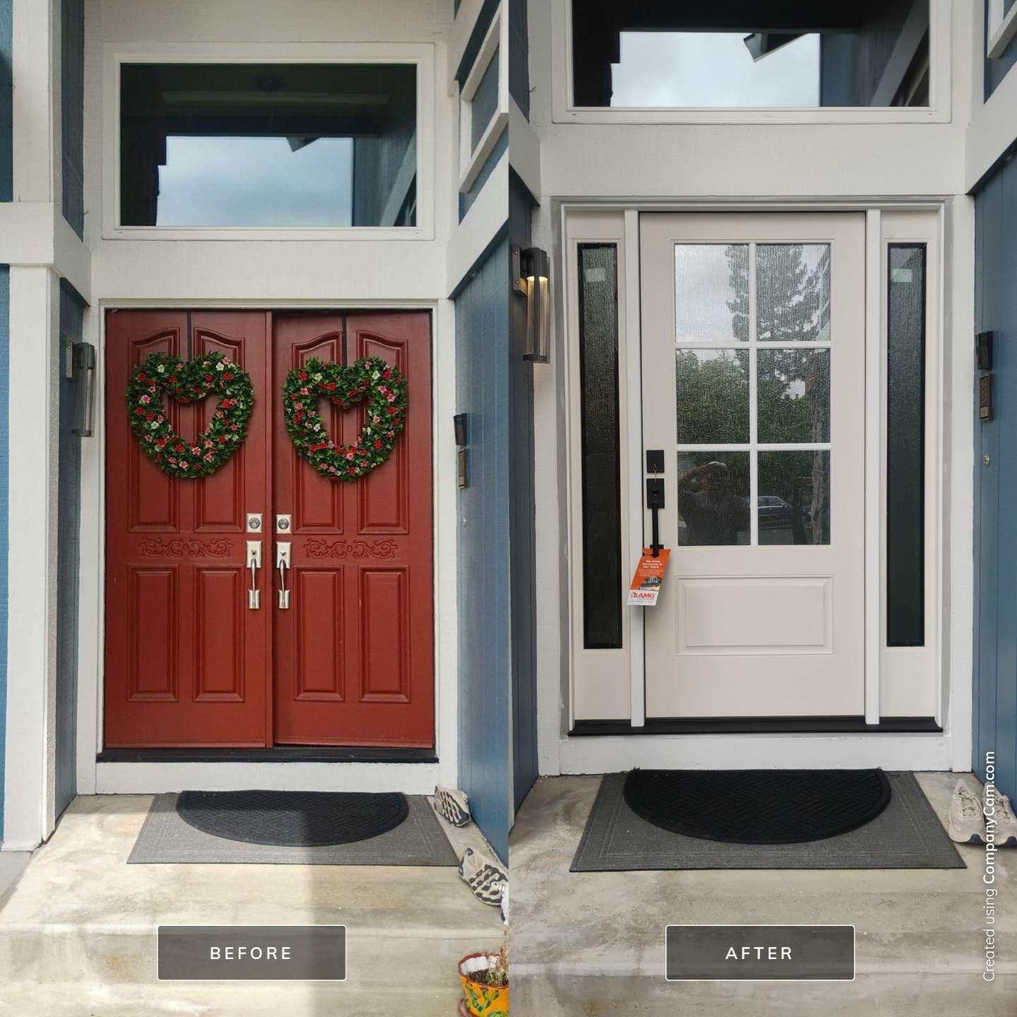 Danville Therma-Tru front door replacement after